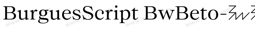 BurguesScript BwBeto字体转换